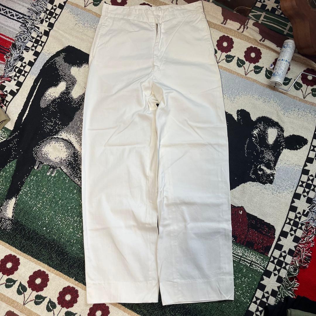50s U.S.Navy コットン トラウザーズ 40s チノパン ベイカー