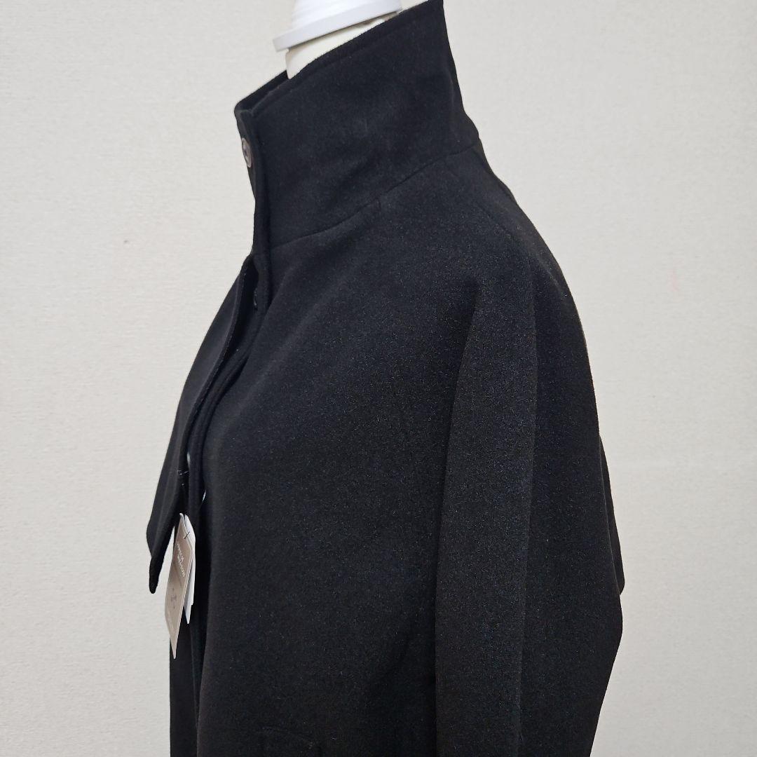 CPCM ケープ付スタンドネック軽量メルトンコート ブラック フリー