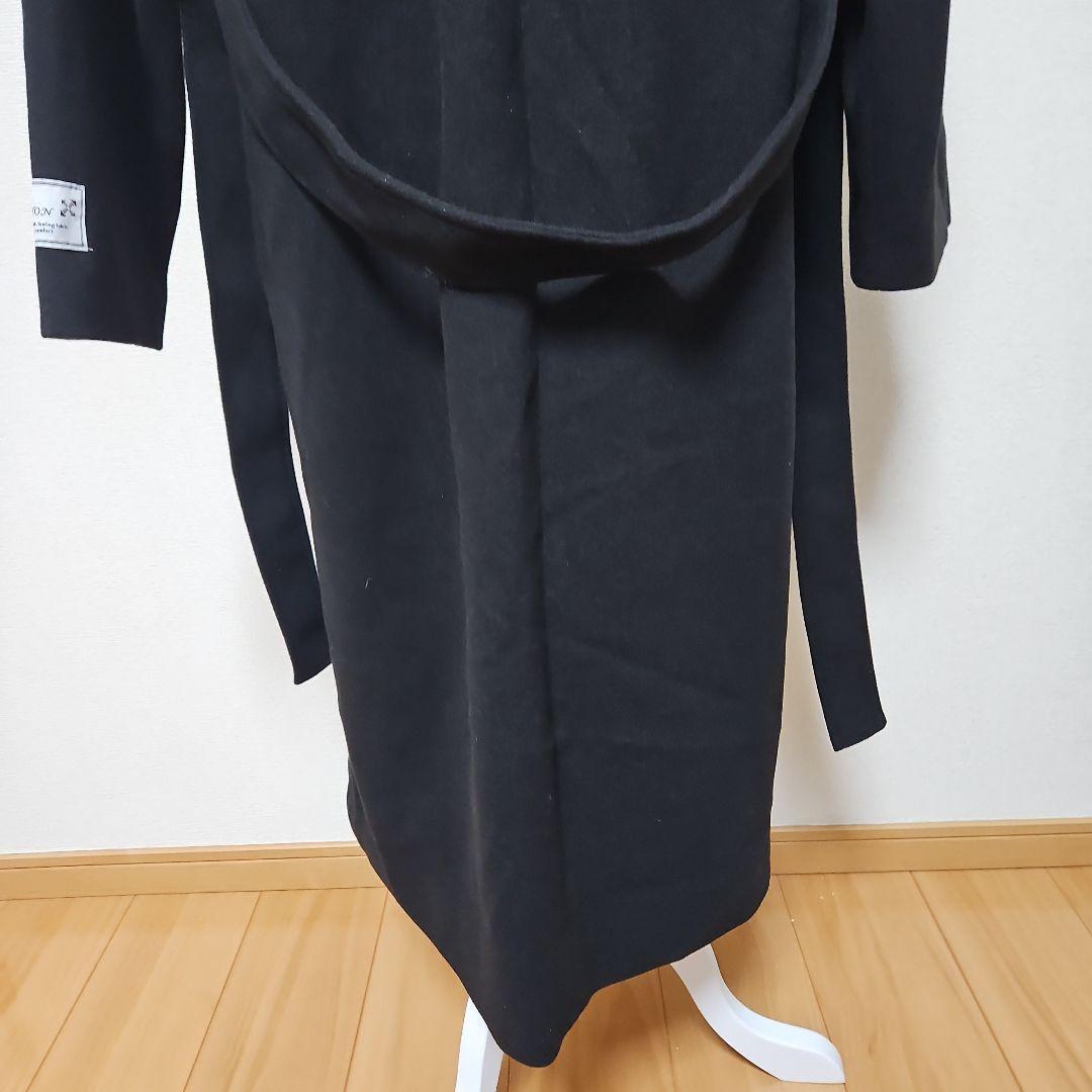 CPCM ケープ付スタンドネック軽量メルトンコート ブラック フリー