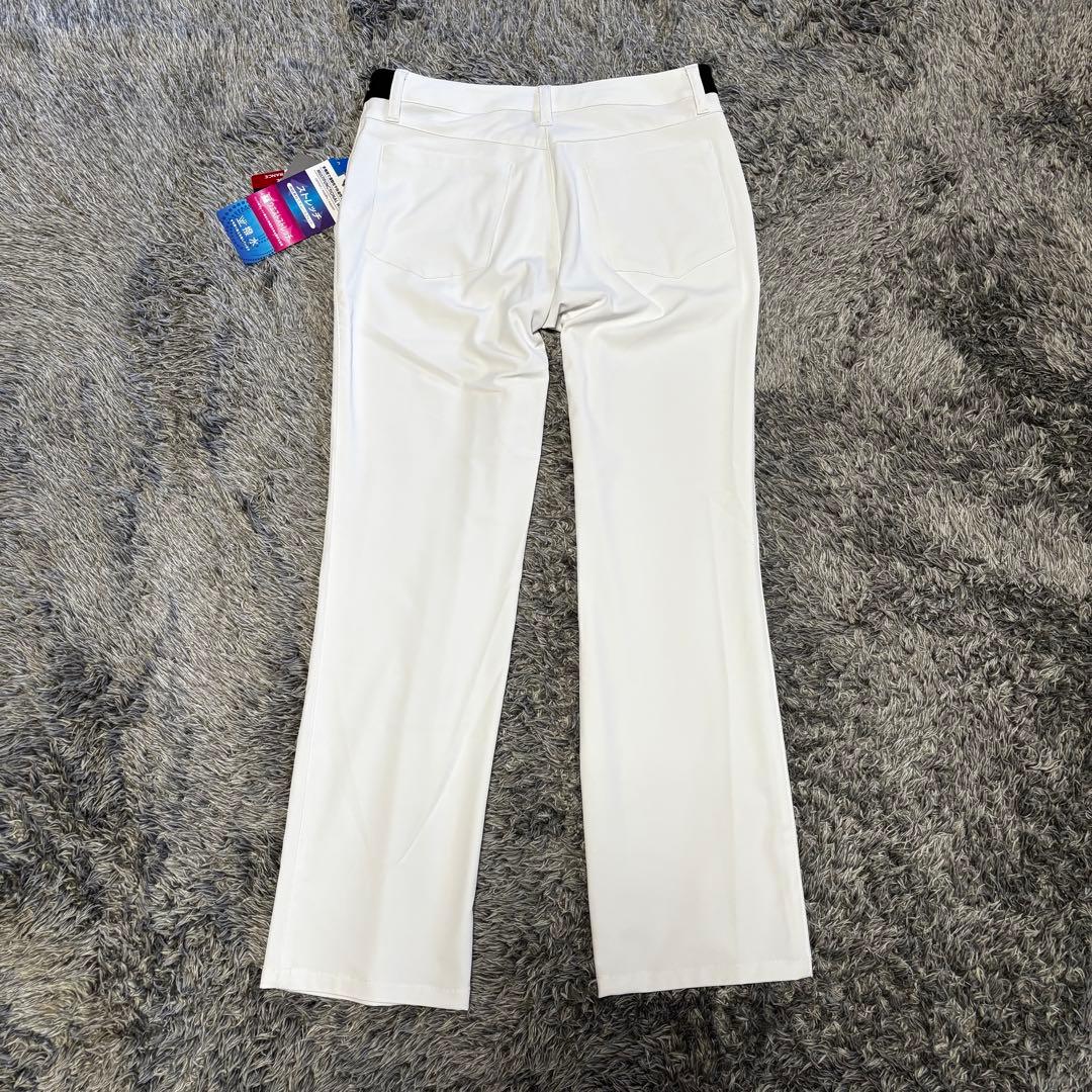 ■新品■ クランク　レディースL ゴルフウェア ストレッチ ストレートパンツ　白