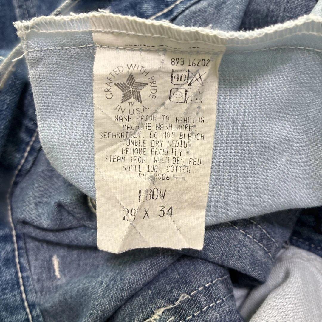 【希少】80s USA製 Carhartt ペインターパンツ デニム 訳あり