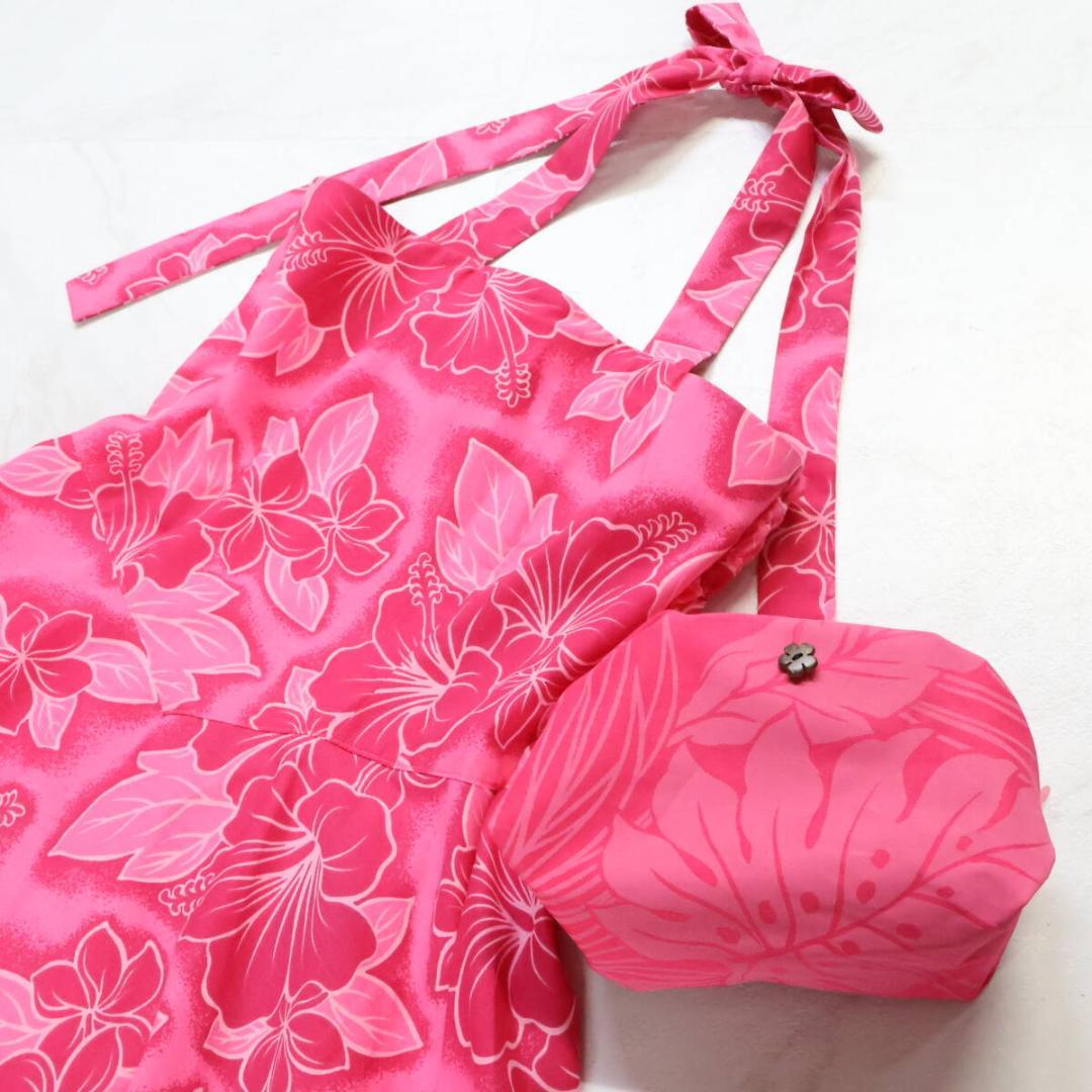 【ジュニアサイズ用 美品 日本製 フラダンス衣装】ピンク Paondor