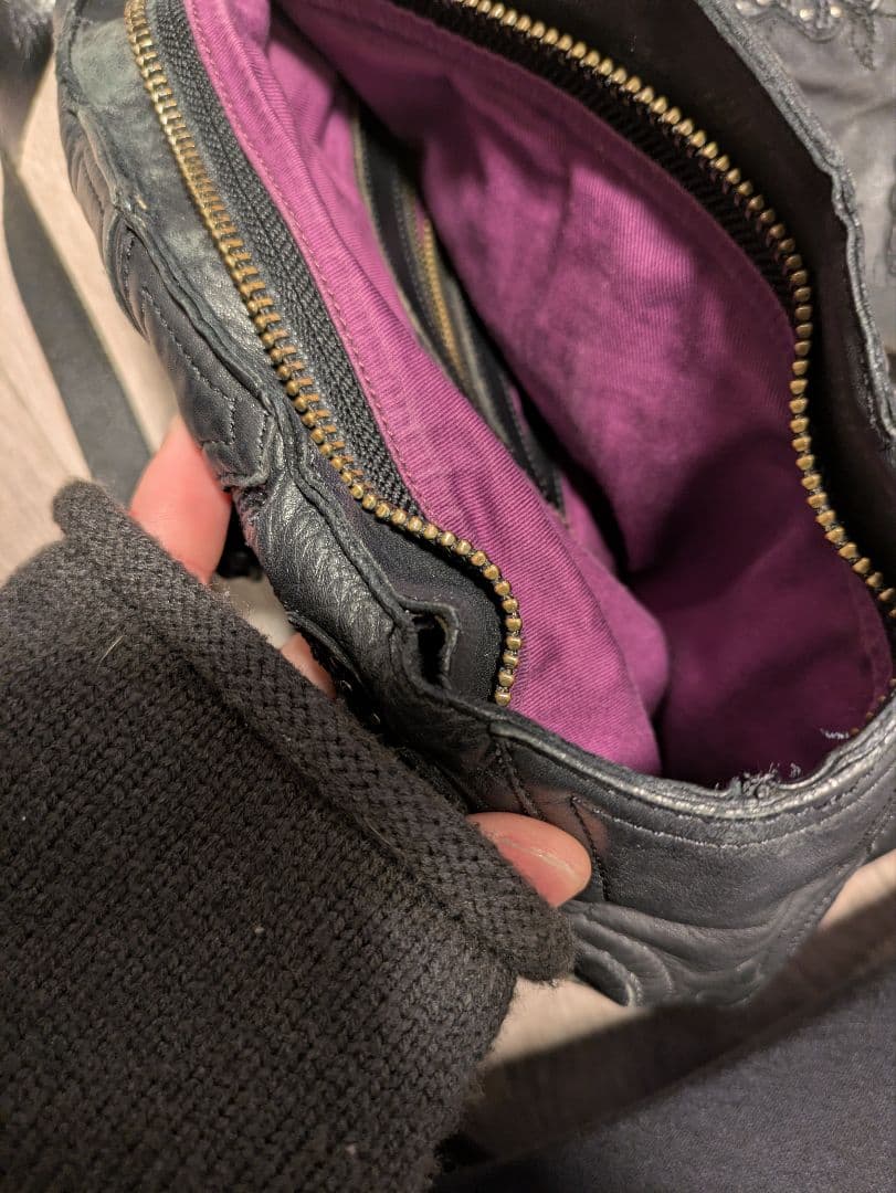 DIESEL/ディーゼル レザー　スタッズ トートバッグ