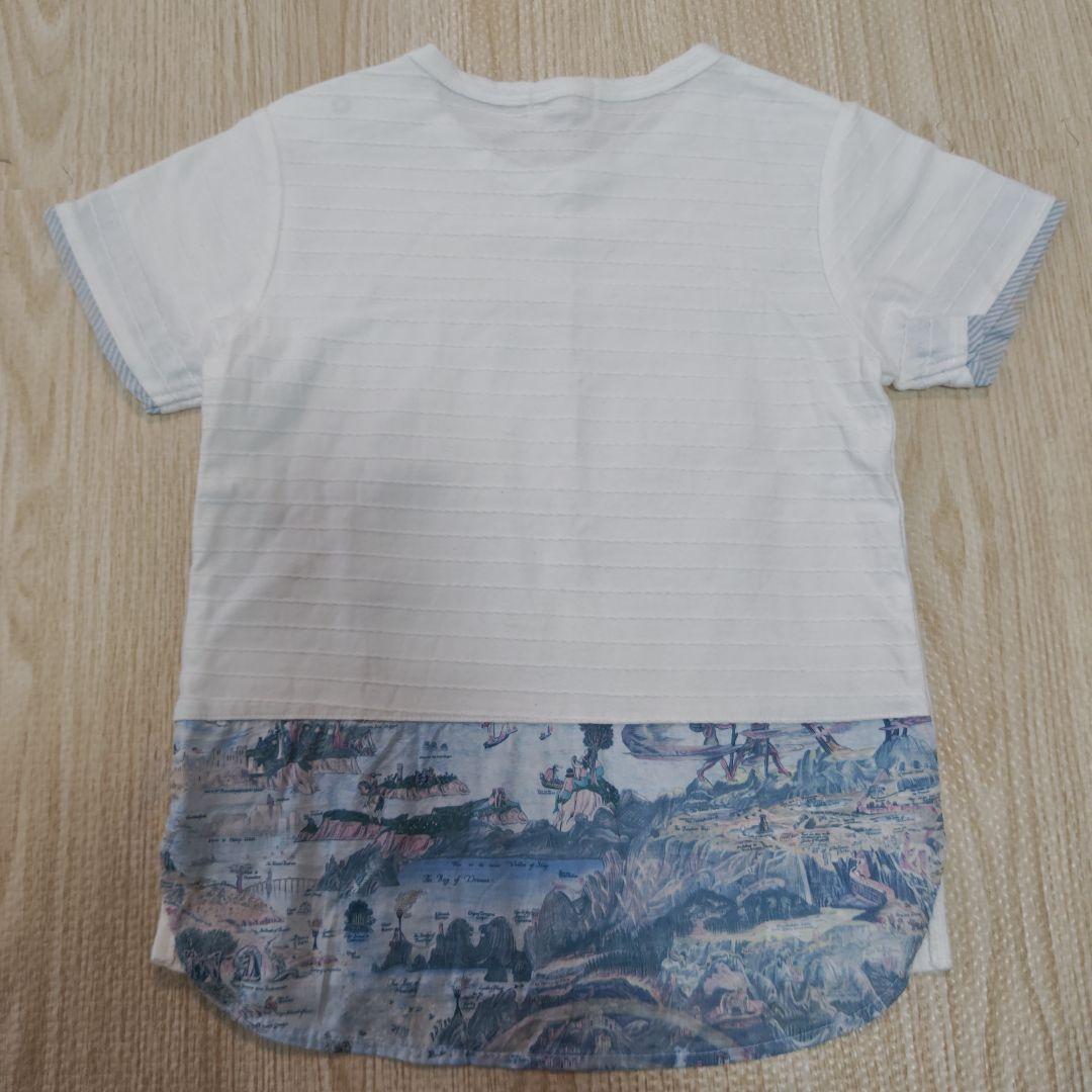 【美品】センスオブワンダー　兄妹　リンク　チュニックTシャツ　リバティ　地図