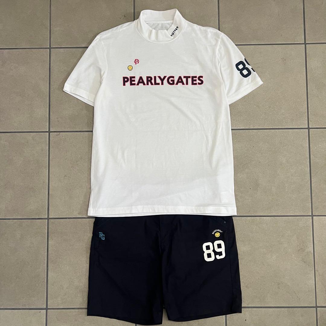 Pearly gates パーリーゲイツ　セットアップ　スマイル　ニコちゃん　M