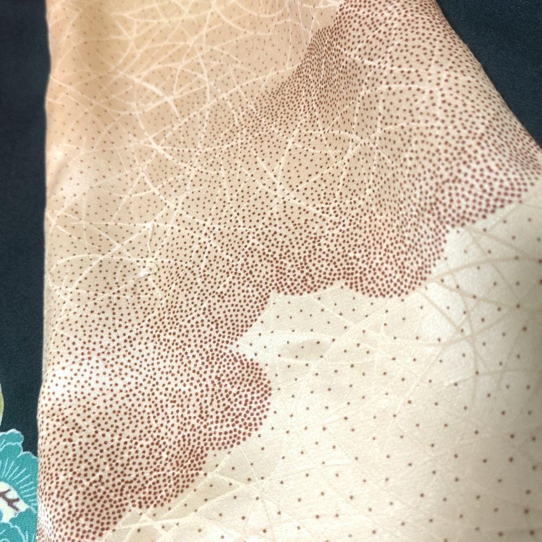 作家物留袖MIX 雲文 着物リメイク切替ドレス