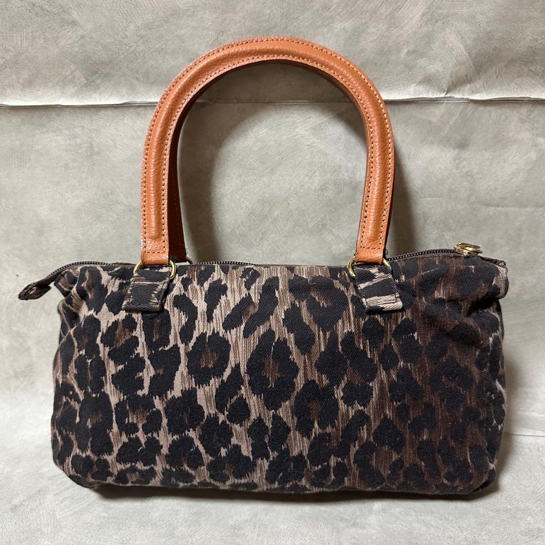 ✨極美品✨ ドルチェ&ガッパーナ ミニ ハンドバッグ ロゴ ヒョウ柄