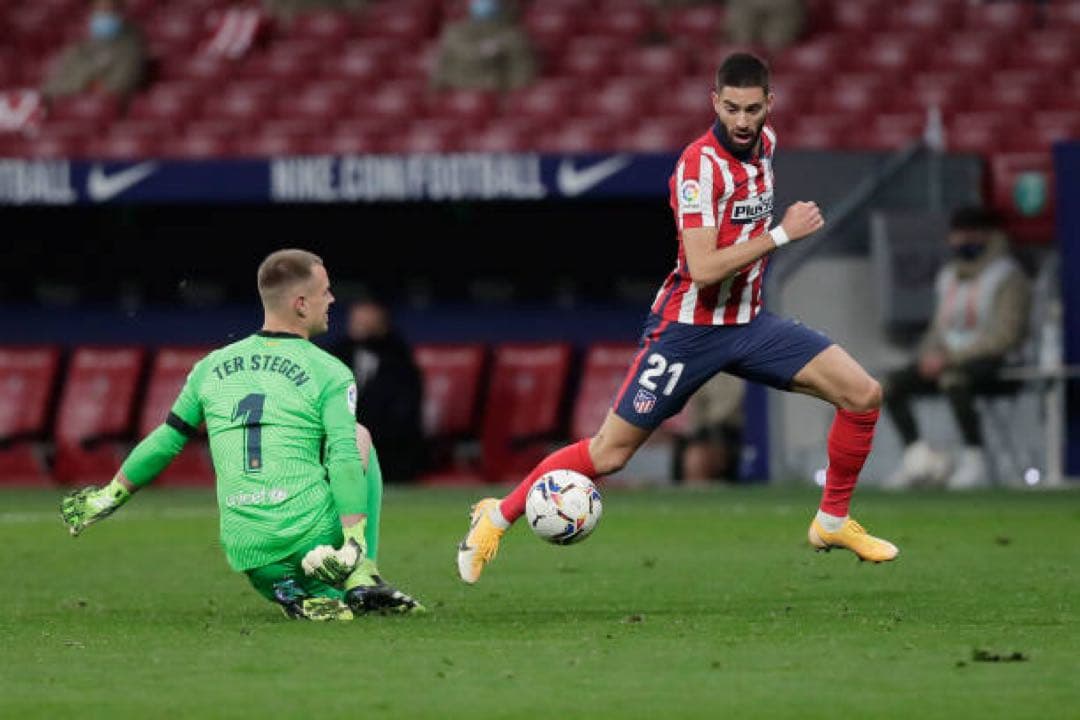 アトレティコ　ユニフォーム　カラスコ　選手支給品　ラリーガ　20/21（H）