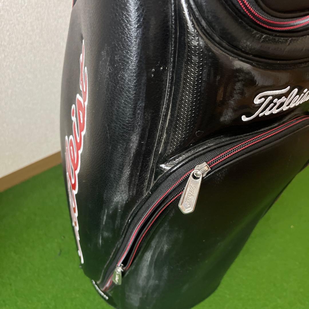 タイトリストキャディーバック 黒赤　おまけでロストボール30個➕α