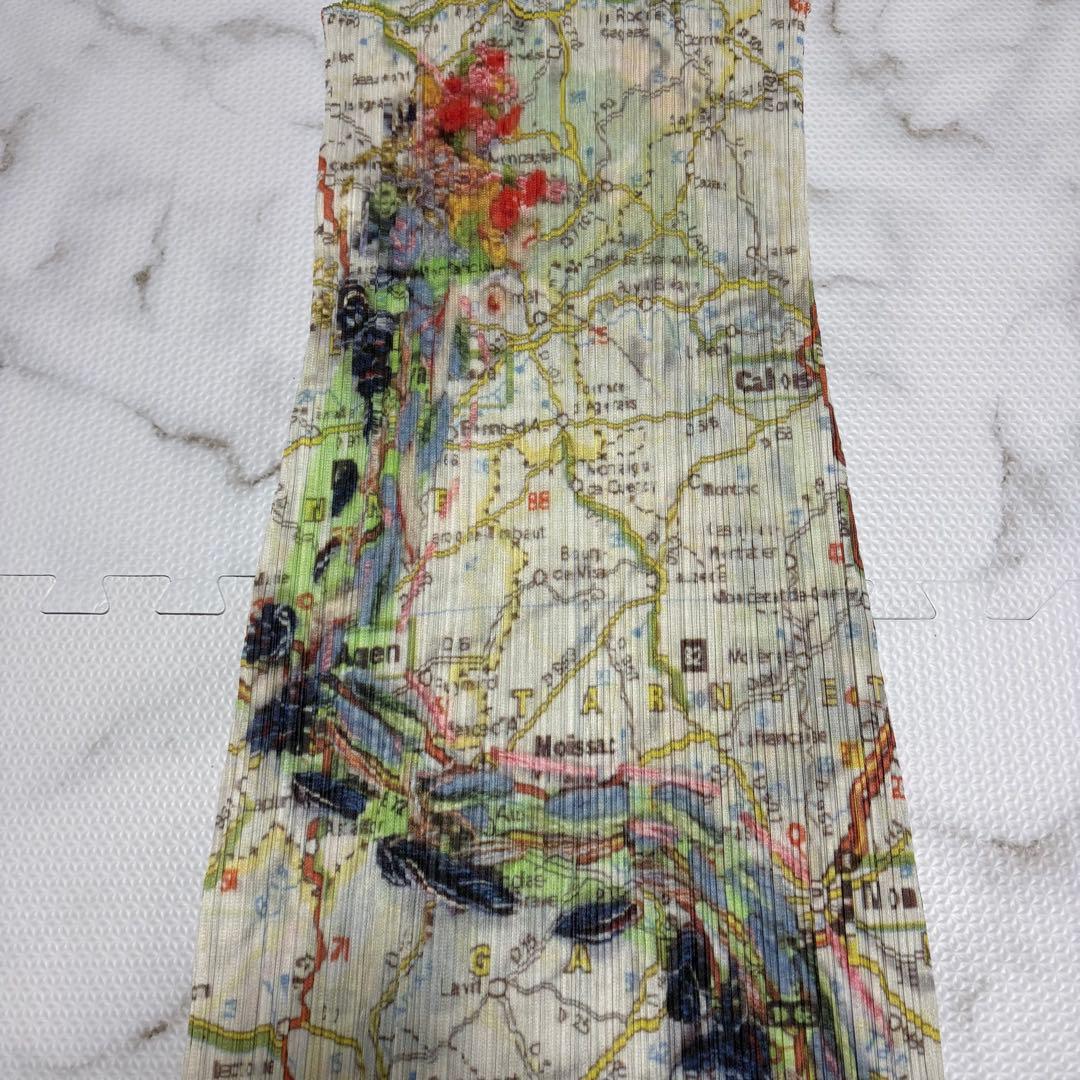 激レア サイズ5 プリーズプリーズ 地図柄 マキシ丈 ロングワンピース