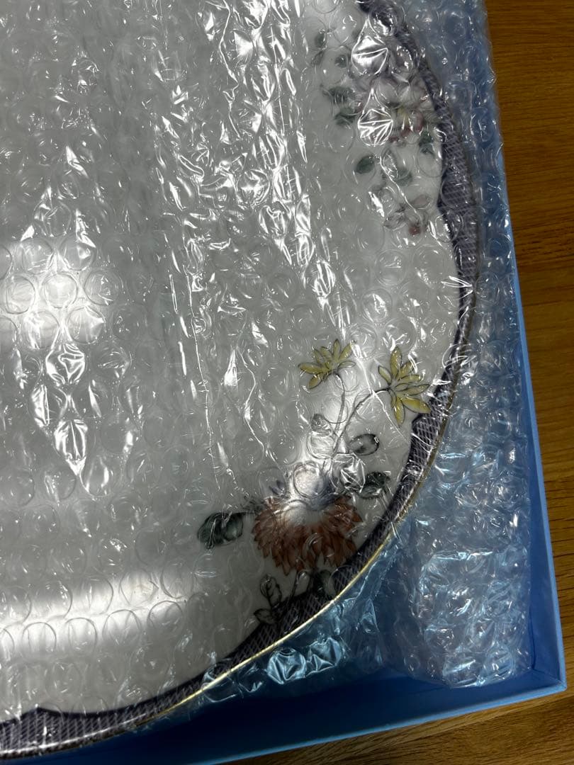 花柄 平皿 オリジナルボックス付き Fortune 27.3cm