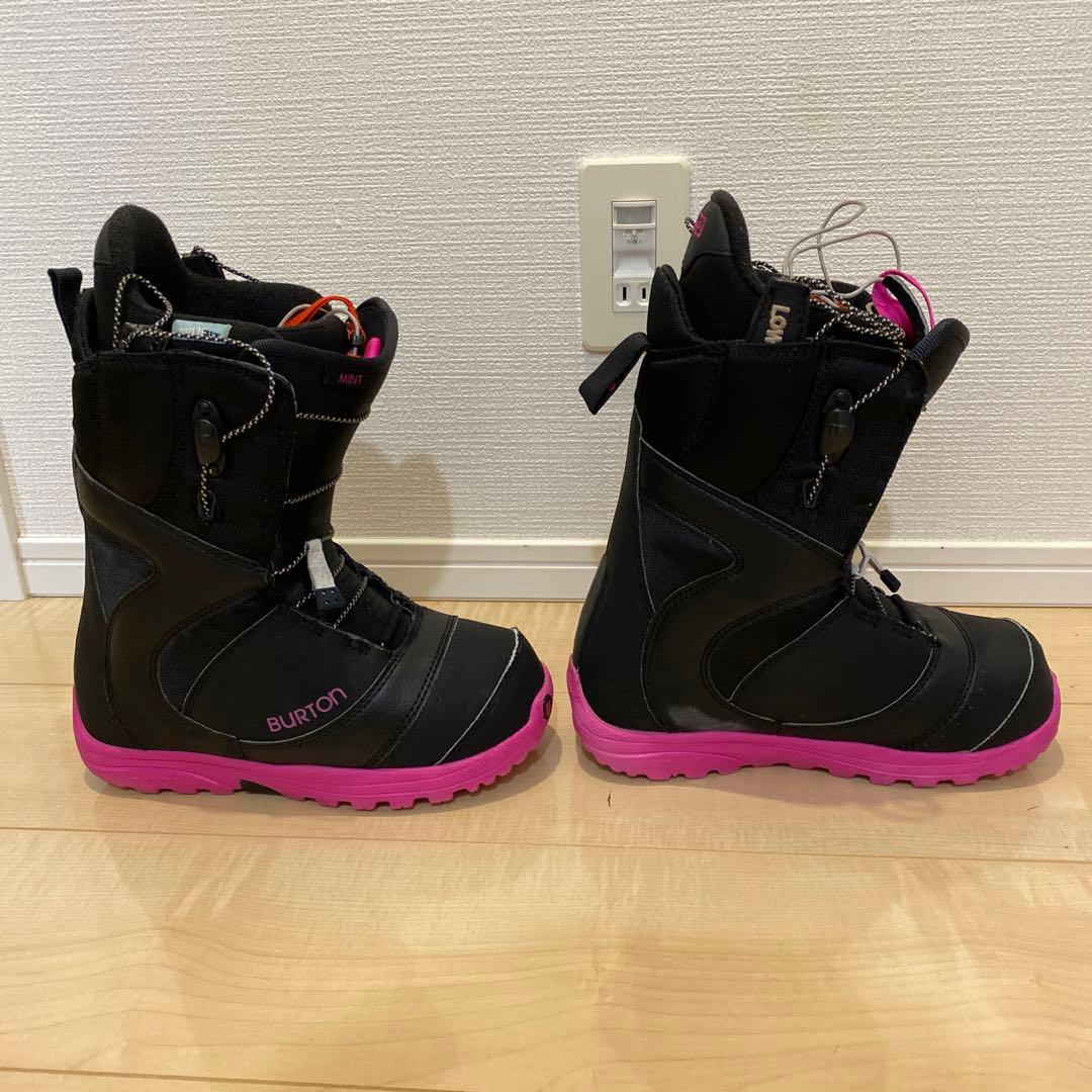 【美品_即日発送】BURTON スノボMINT-ASIAN FIT 22.5cm