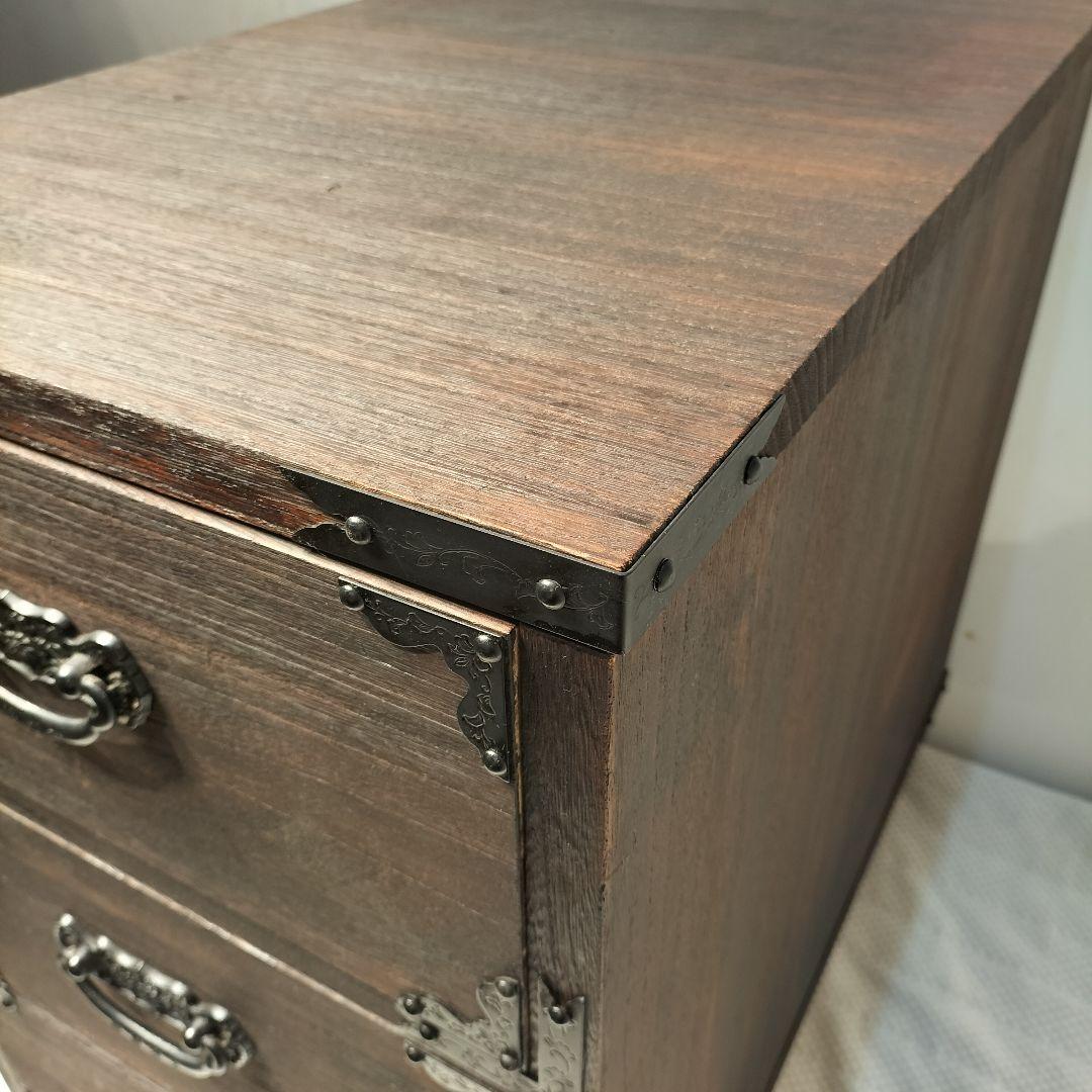 M♦Sale東名　民芸家具　民芸箪笥　和　3段チェスト　キャスター付き