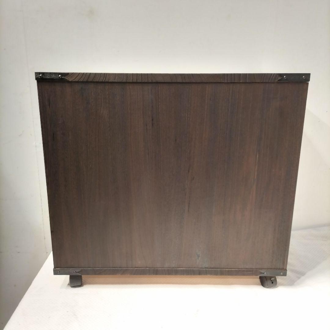 M♦Sale東名　民芸家具　民芸箪笥　和　3段チェスト　キャスター付き