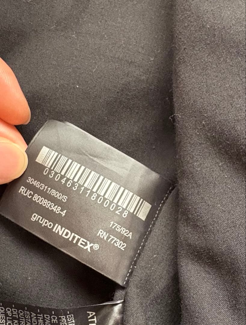 美品 ZARA フェイクレザー ボンバージャケット ブラック