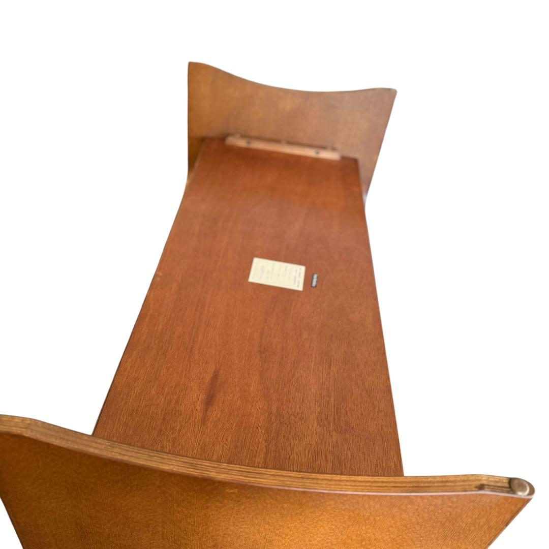 KZ066 【廃盤デザイン】カリモク　美しい曲木　ローテーブル　ベントウッド