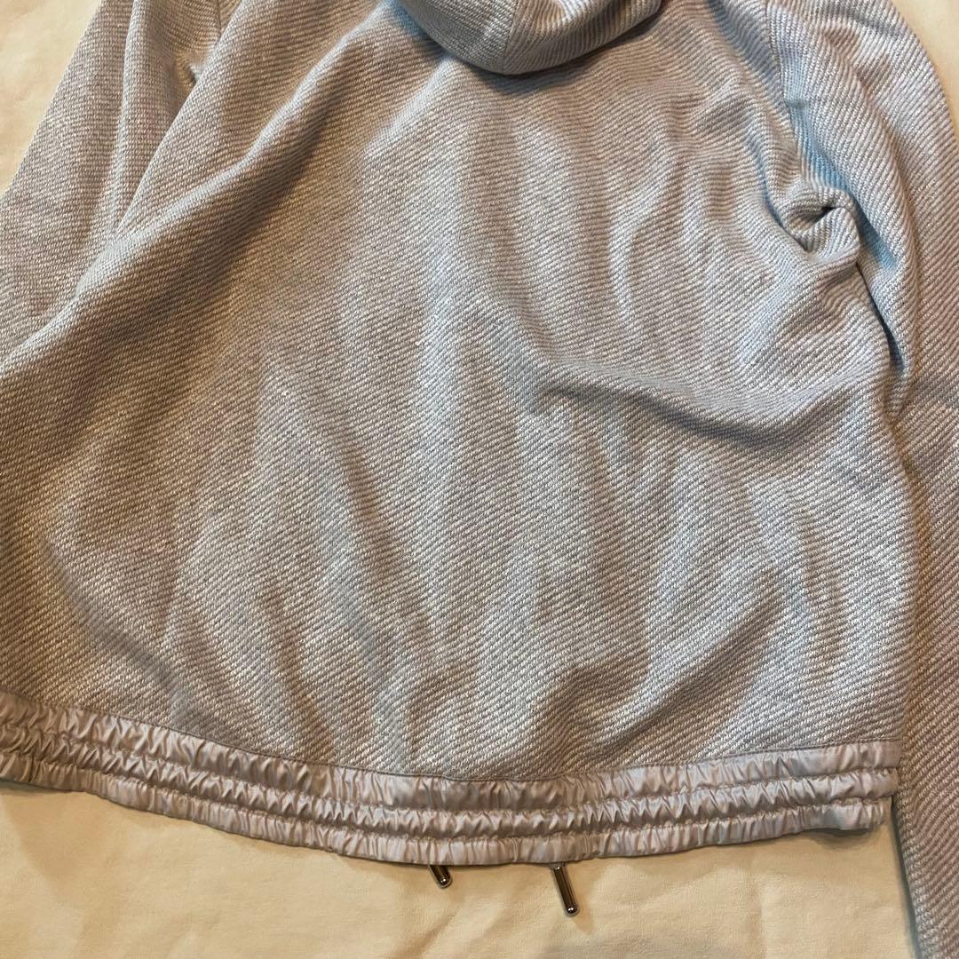 ★モラビトブラン ジップアップパーカー フード付き グレー サイズ38