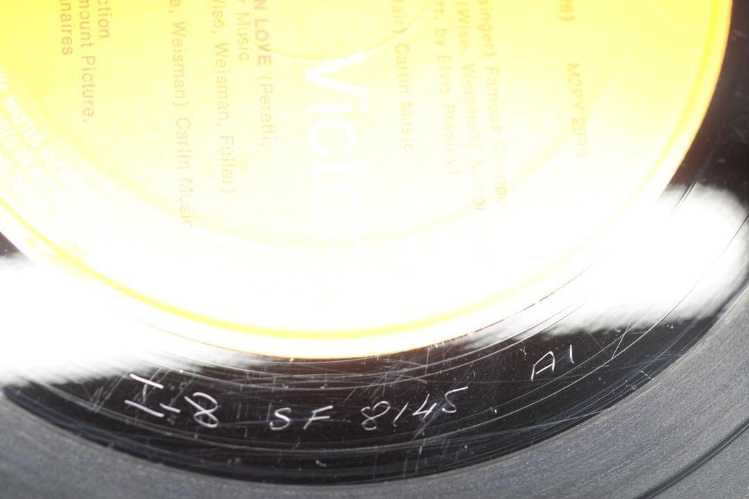 英LP Elvis Presley Blue Hawaii UK盤エラーレコード