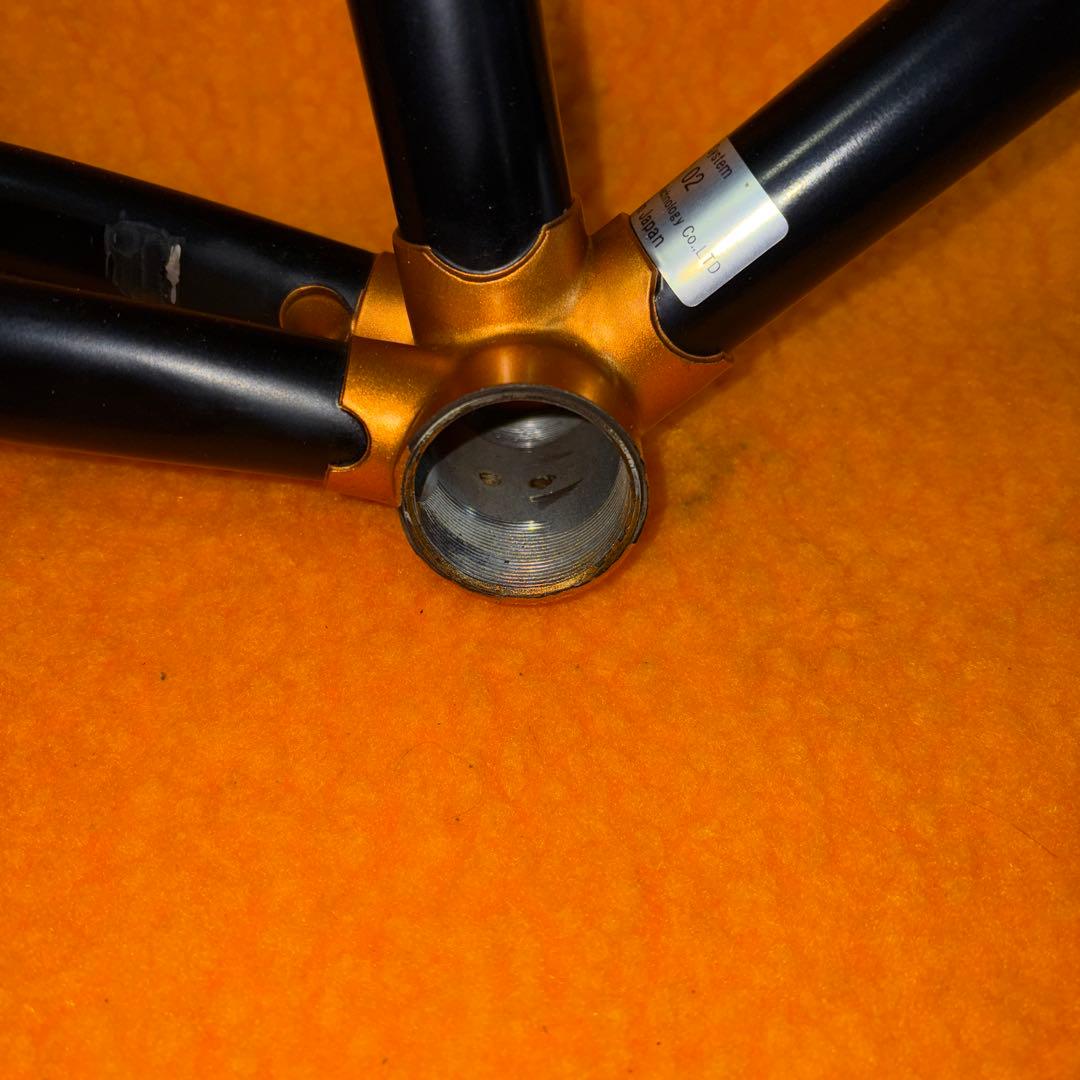 Panasonic ピスト・シングルスピードフレーム　ブラック&ゴールド