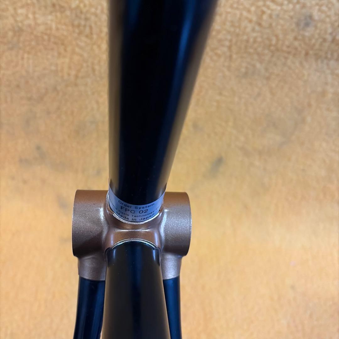 Panasonic ピスト・シングルスピードフレーム　ブラック&ゴールド