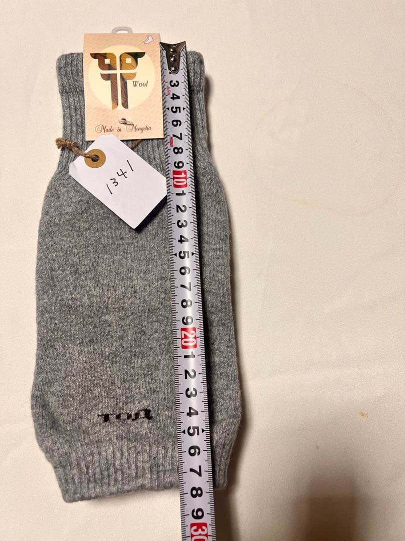 極寒のモンゴルから　無地ショートと無地ロングレッグウォーマーセット　グレー系