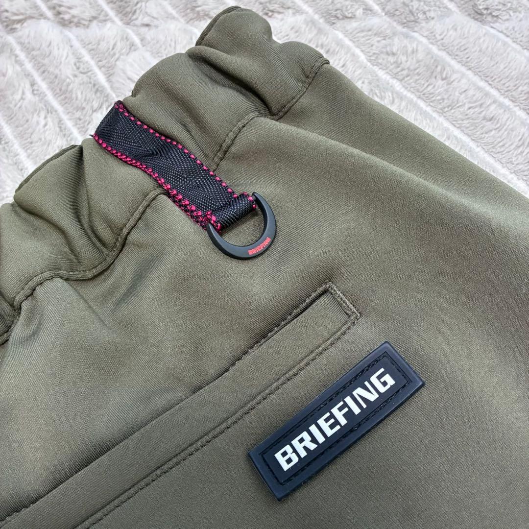 BRIEFING MENS 3D LOGO SLIM PANTS グリーン L寸