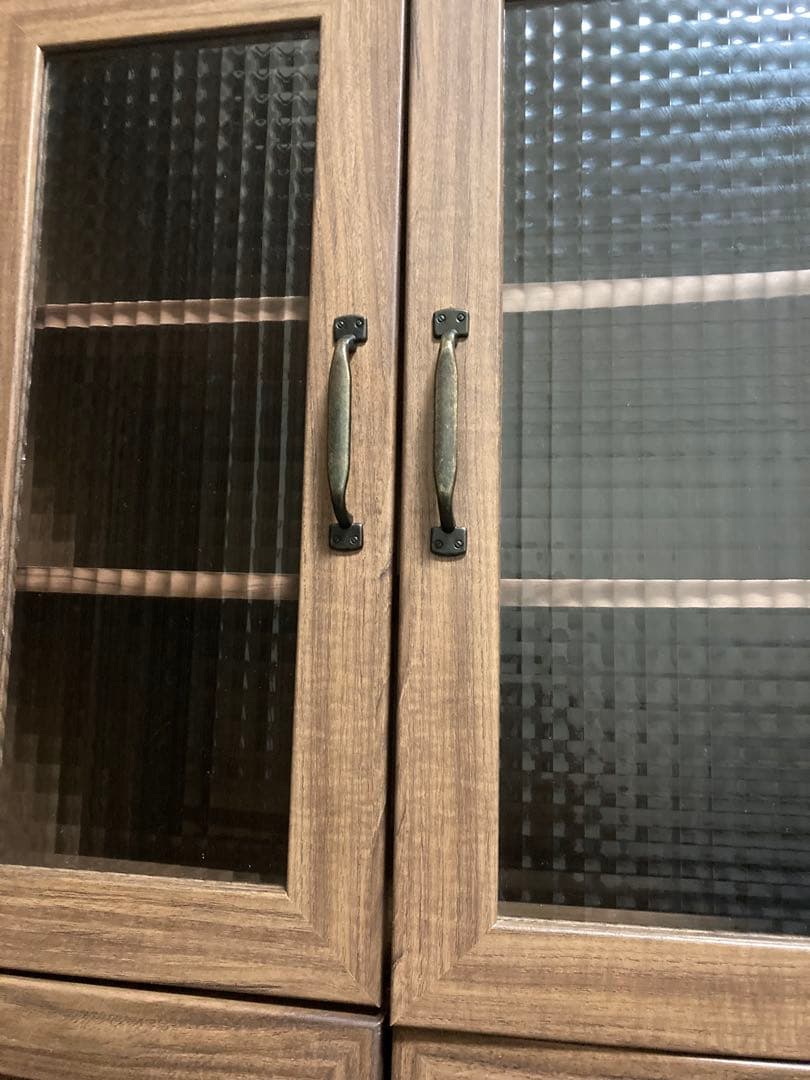 NITORI キャビネットノクタ1260 ガラス扉食器棚キッチン収納　インテリア