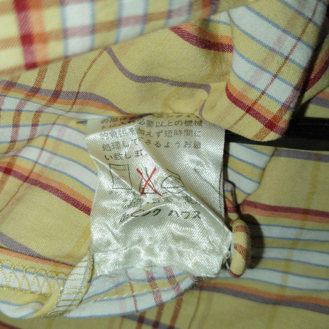 PINK HOUSE　ロングワンピース　マキシ　チェック　Aライン　フレア