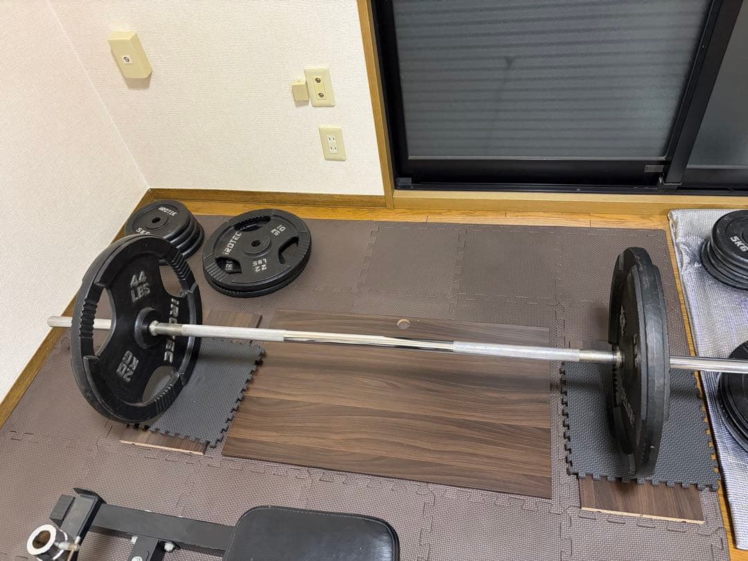 iROTEC 筋トレ用品まとめ売り（プレート/ベンチ/スタンド/バー）