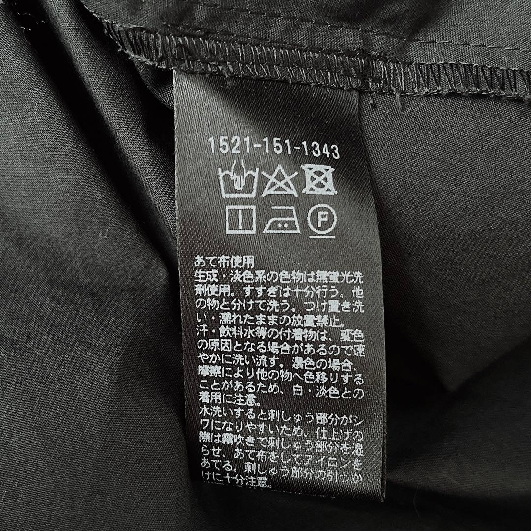 ユナイテッドアローズ セーラーカラー 刺繍襟ブラウス 2way黒ワイドシルエット