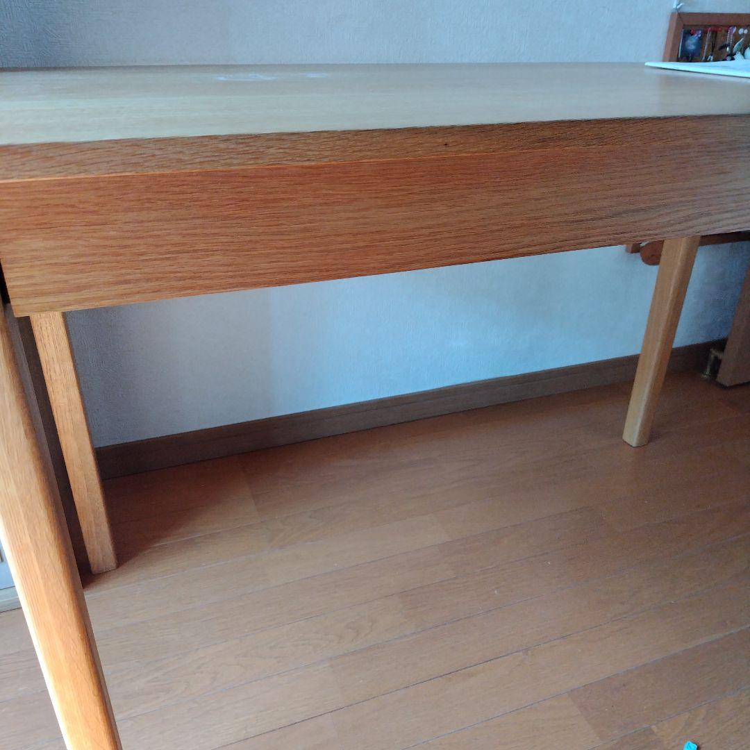 MUJI 無印良品　学習机 無垢材デスク引き出し付き オーク材　木製　廃盤品