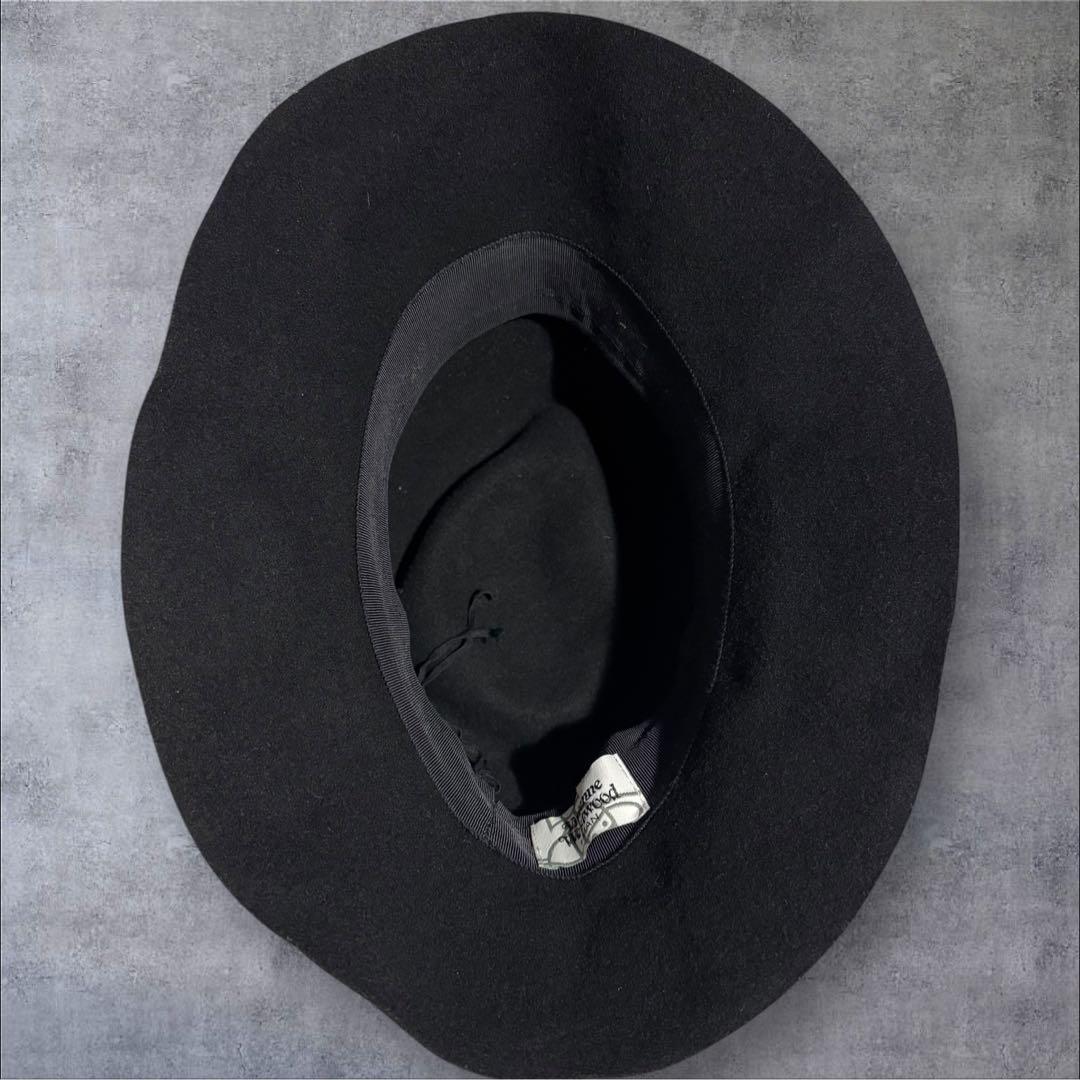 Vivienne Westwood MAN オーブ バケットハット ウール 黒