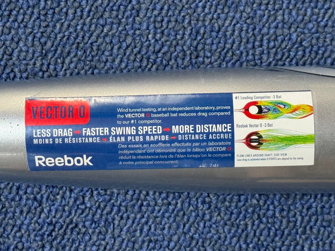 リーボック 野球硬式用金属バット VECTOR 0(ベクター ゼロ)