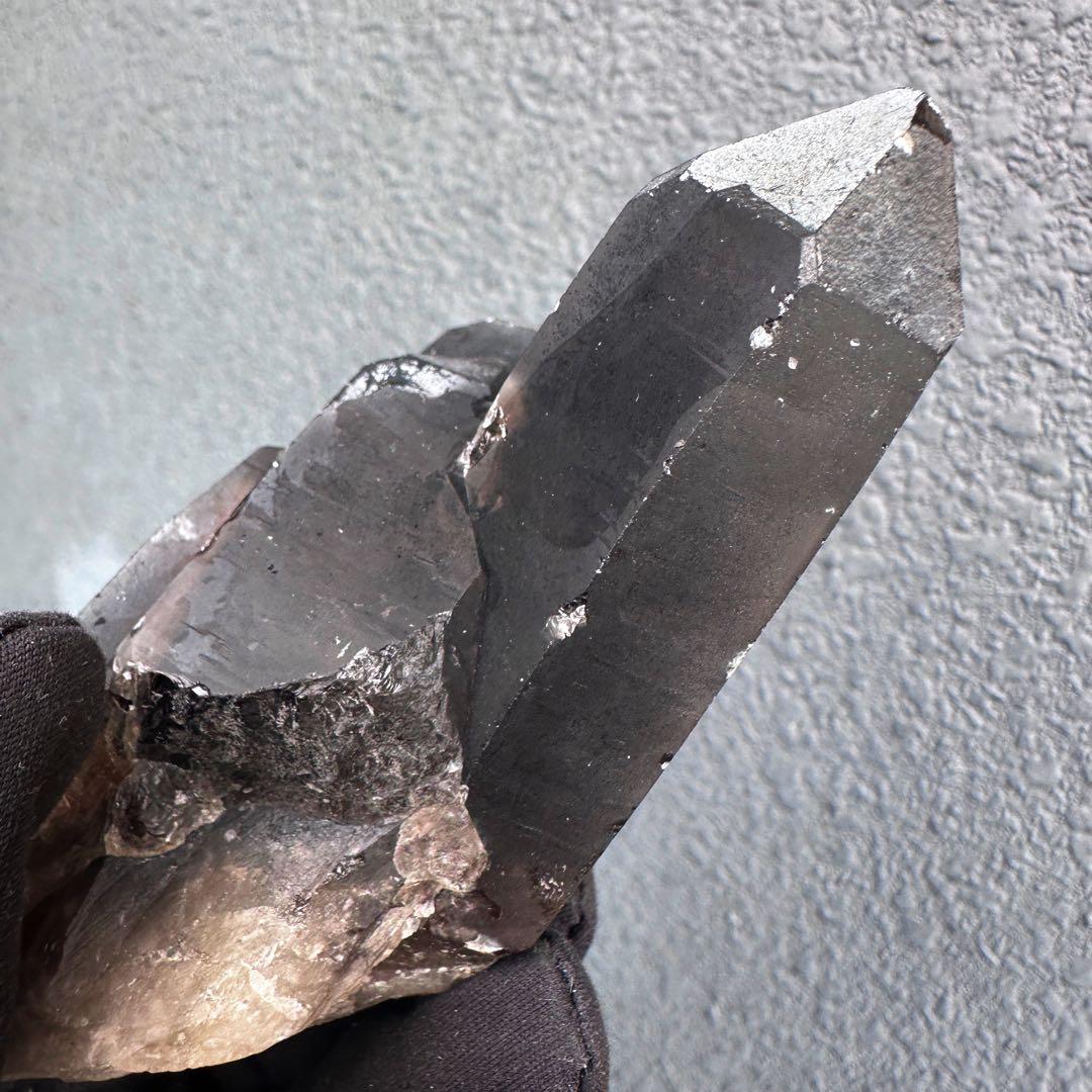 【金運· 魔除 ·浄化】煙水晶スモーキークォーツ 水晶クラスター 原石A1634