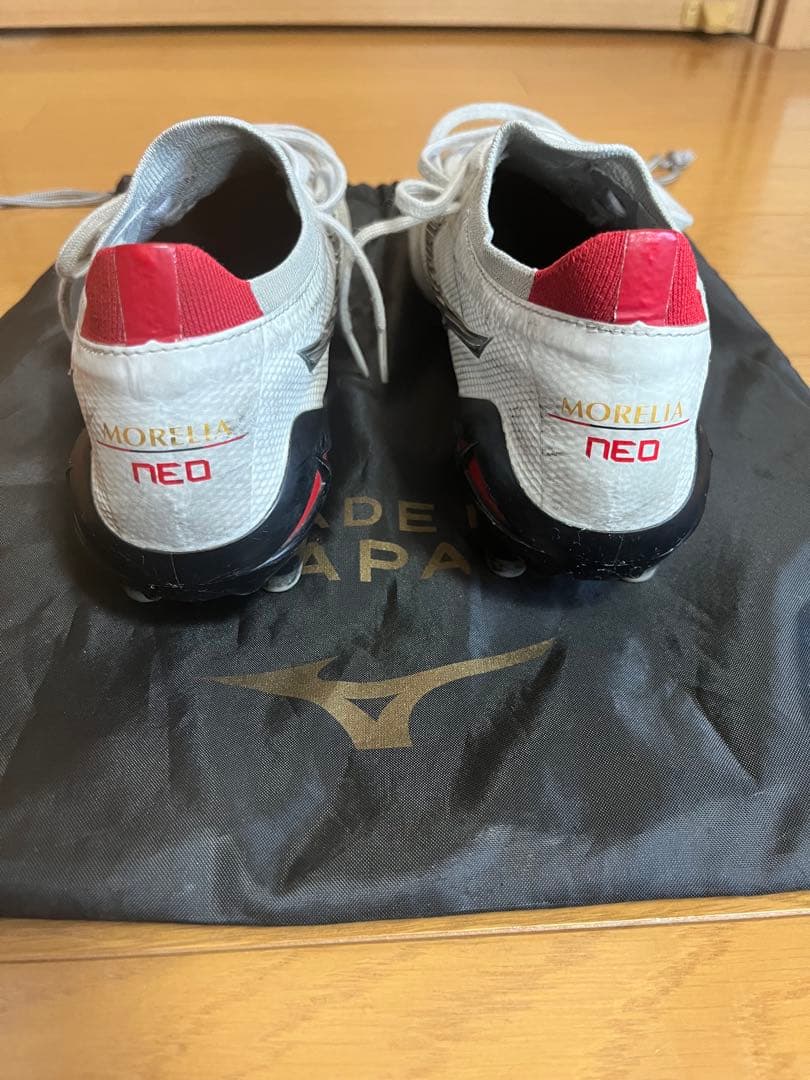 Mizuno MORELIA NEO ホワイト/レッド 日本製