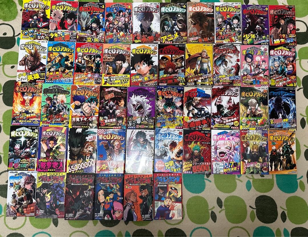 [合計46冊]僕のヒーローアカデミア 39冊＋映画特典2冊＋ヴィジランテ5冊