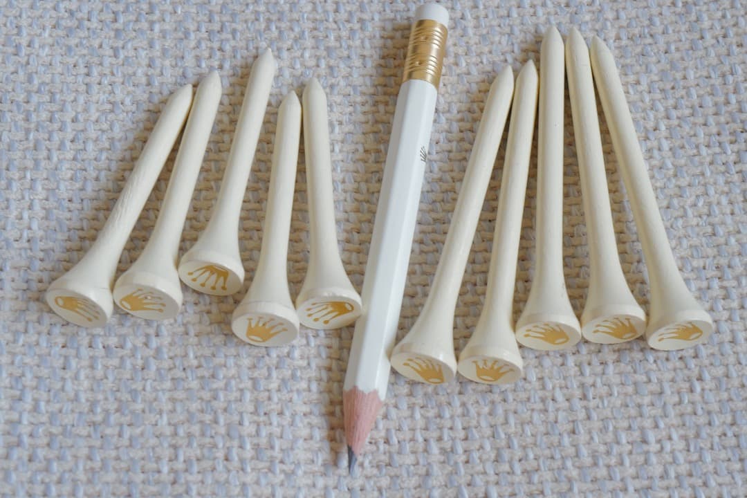 Rolex ノベルティ3点 ゴルフ ボール ティ 鉛筆 Taylormade