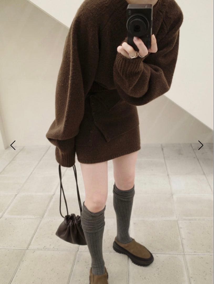 TODAYFUL Drawstring Leather Bag ブラック新品