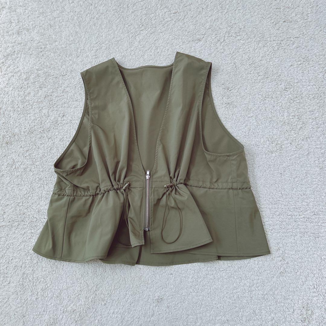 レプシィム ゆきはさん企画 デザインベスト ペプラム フリル 2way 羽織り