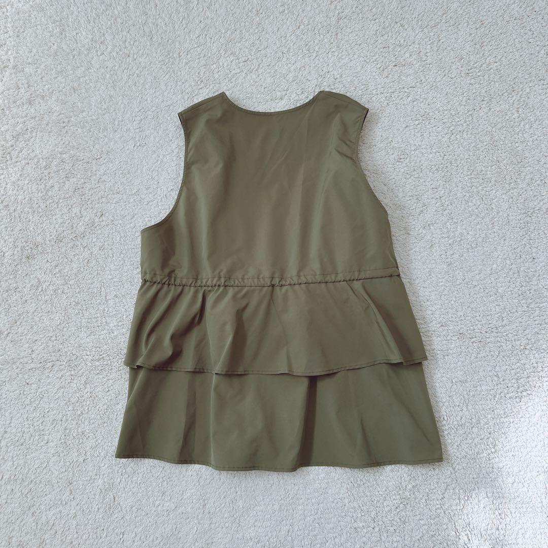 レプシィム ゆきはさん企画 デザインベスト ペプラム フリル 2way 羽織り