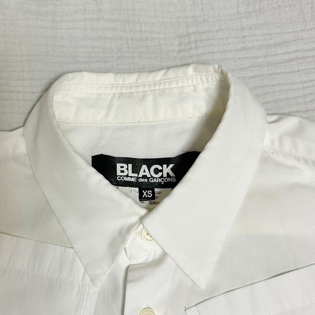 BLACK COMME des GARCONS 長袖ポケット白シャツ