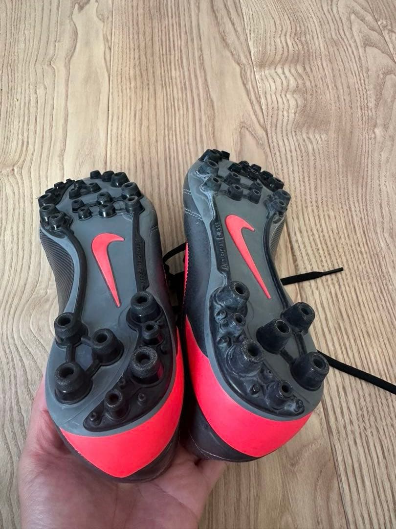 シューズ NIKE T90 SHOOT IV AG - GREY/RED/BLACK