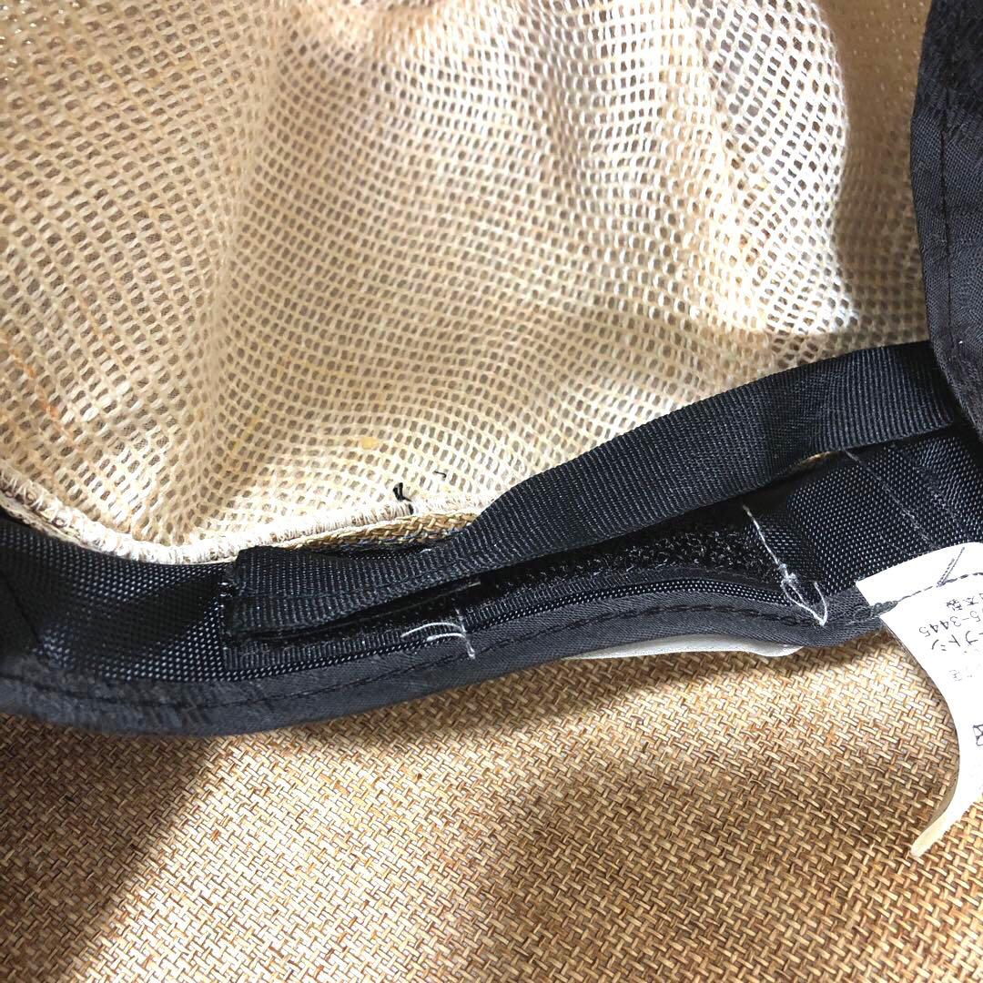 ca4la カシラ ペーパーハット 黒リボン付き 日本製 紫外線カット