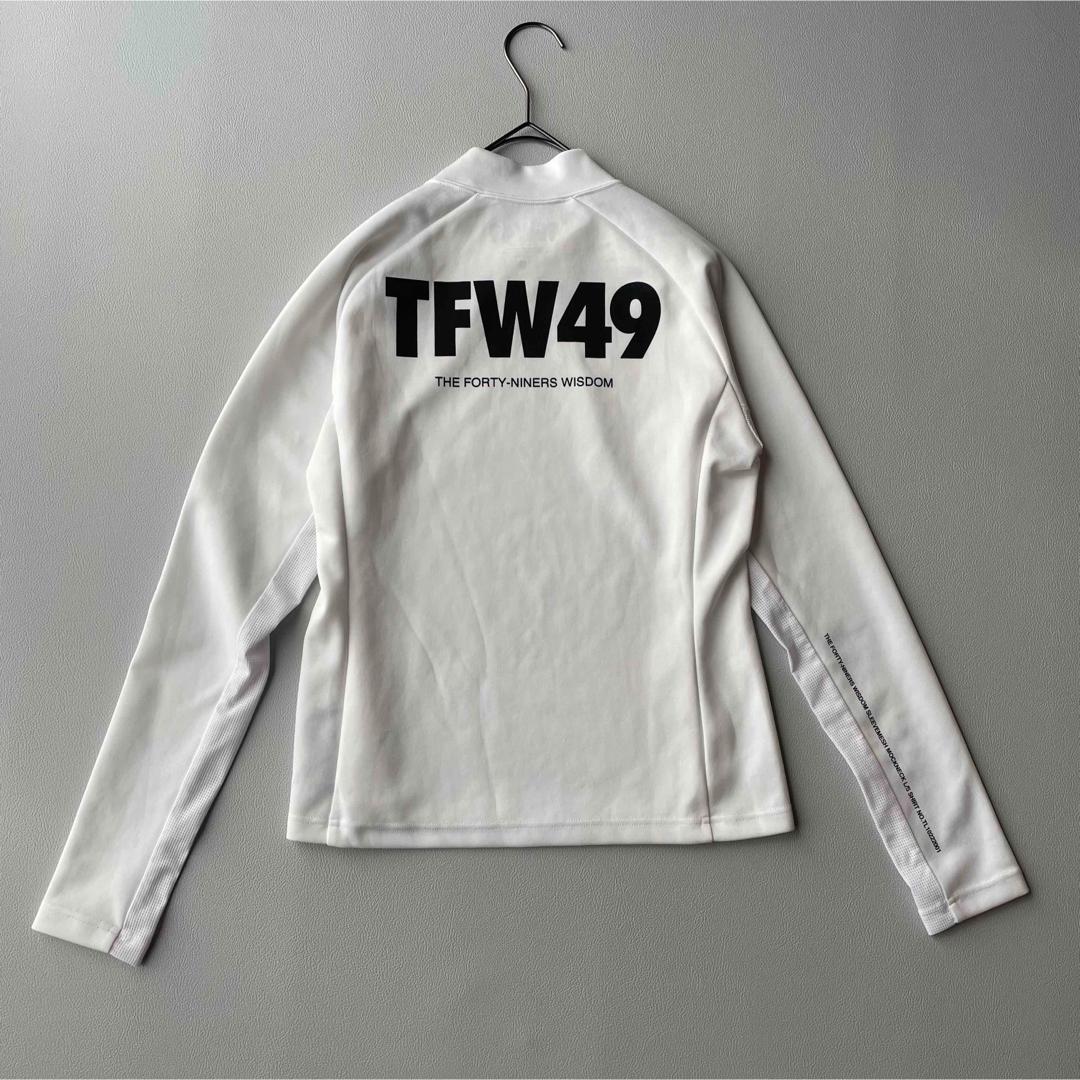 5564【極美品】TFW49　モックネック長袖シャツ 袖下メッシュ