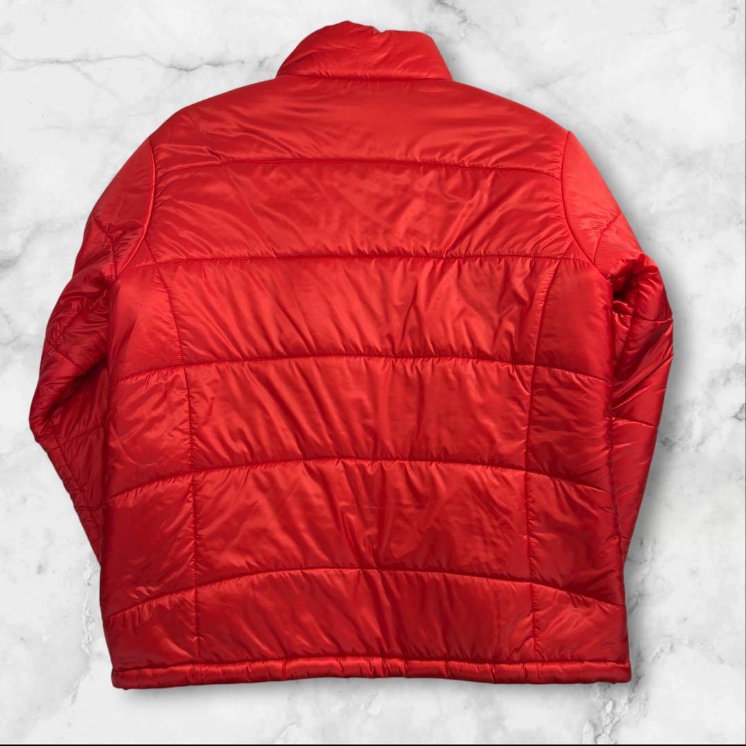 極美品 Canterbury 中綿ジャケット サイズL レッド ラグビー 胸ロゴ