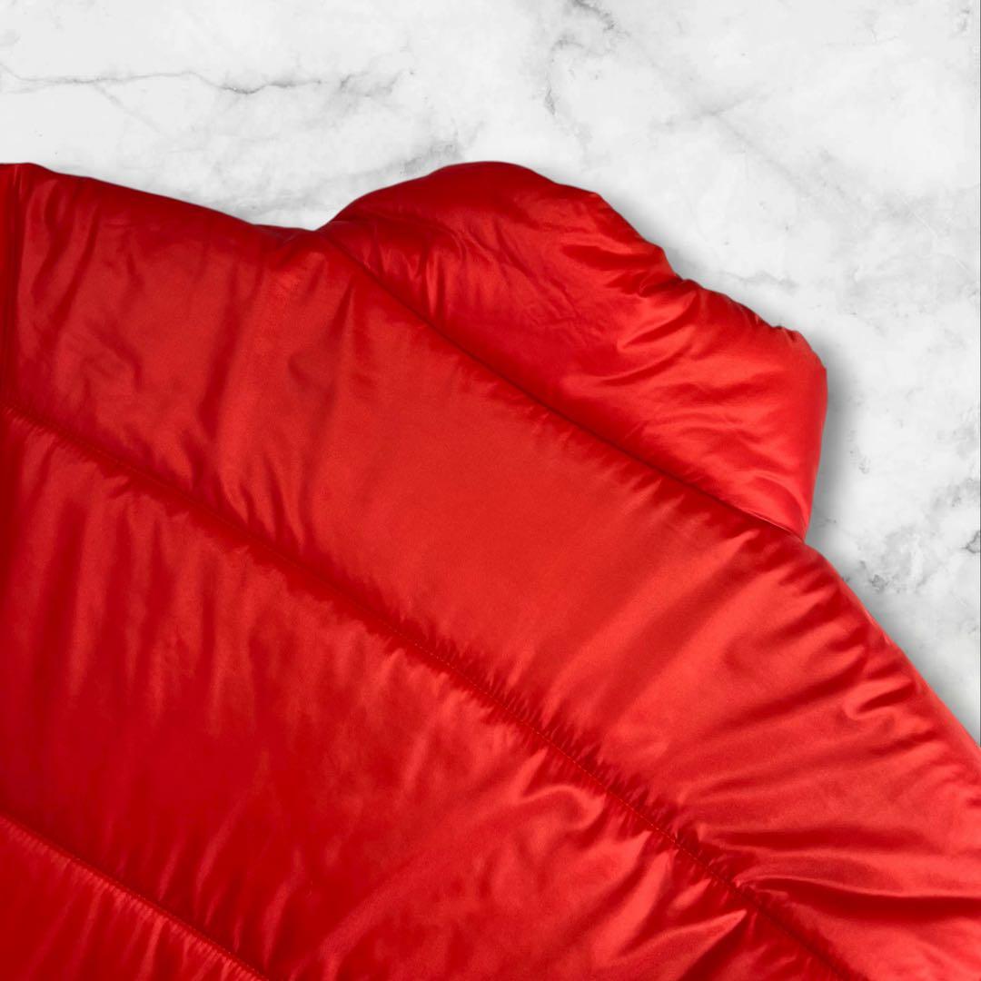 極美品 Canterbury 中綿ジャケット サイズL レッド ラグビー 胸ロゴ