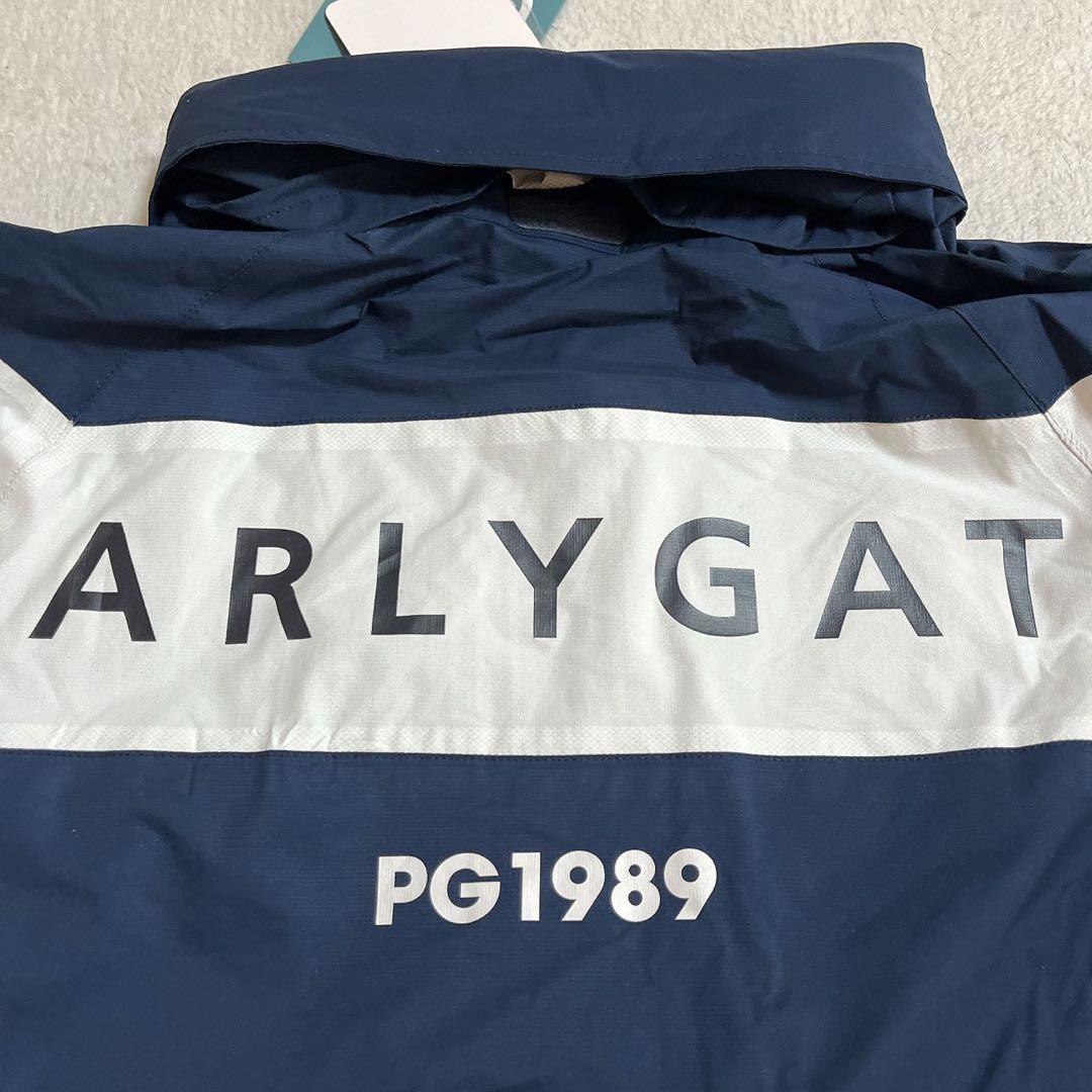 新品タグ付　パーリーゲイツ　レインワンピース　2WAY フード ネイビー　L　２