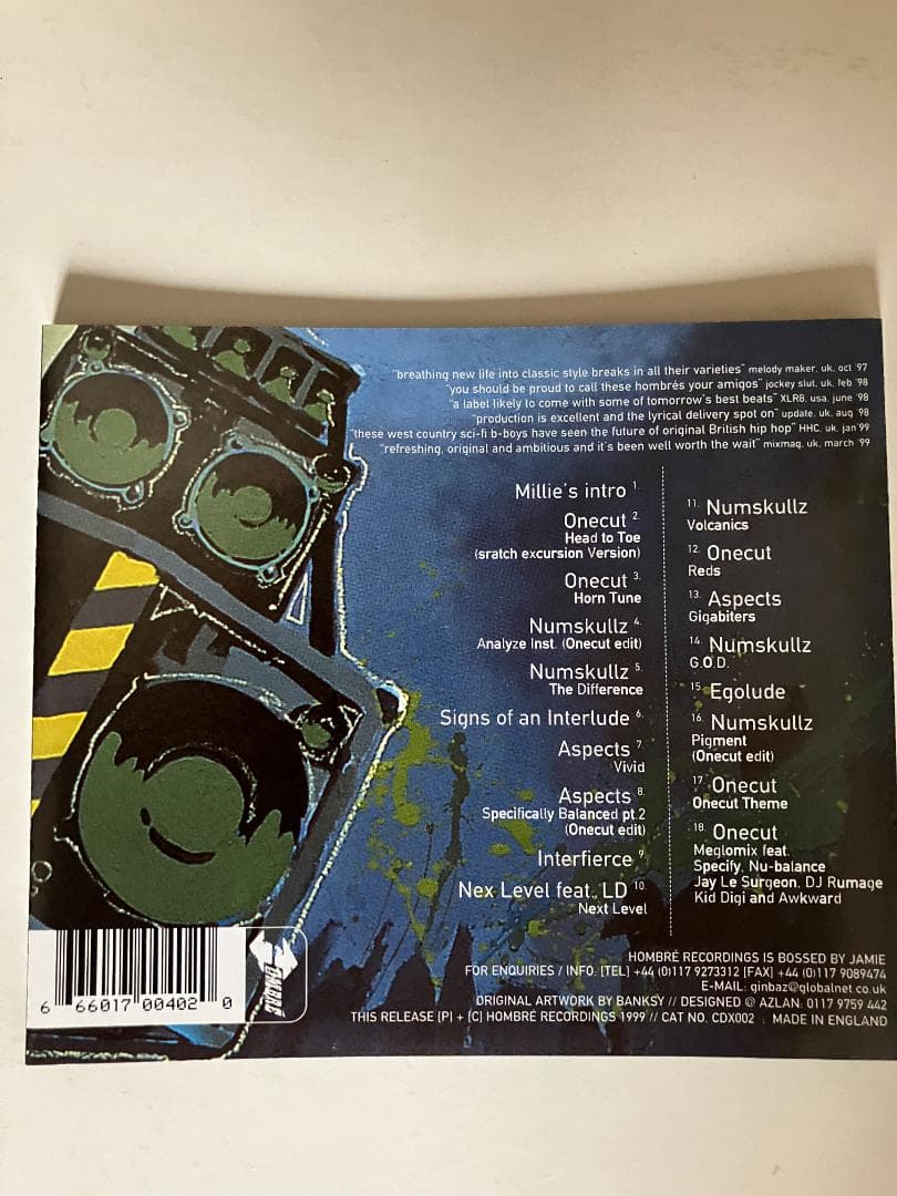 One Cut Hombre mix CD Banksy バンクシ―