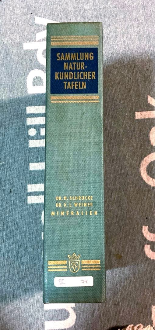 鉱物博物図鑑　1958年（ドイツ）図版ボタニカルアート160枚