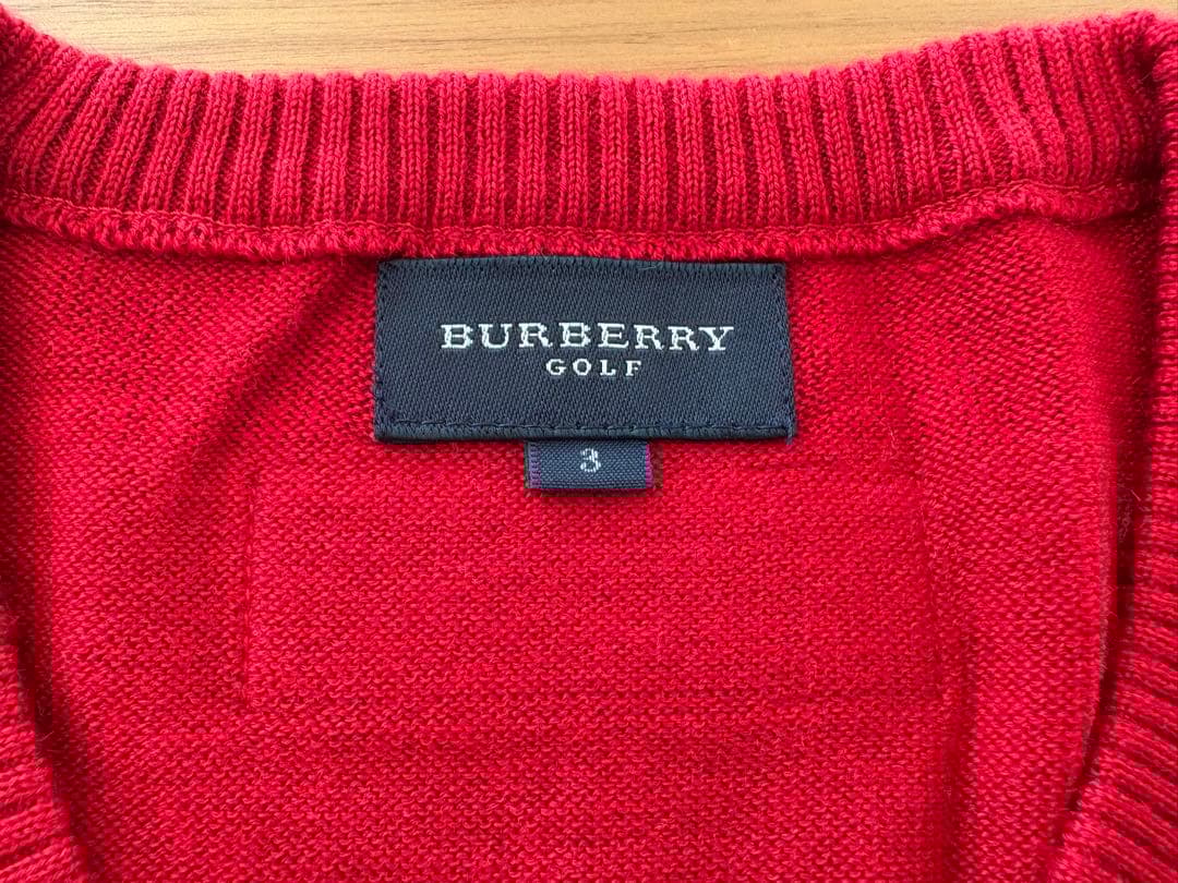 BURBERRY GOLF ニット セーター Vネック ゴルフウェアLサイズ美品